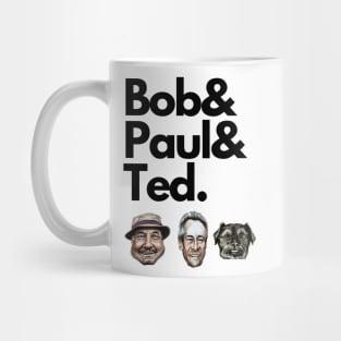 Gone Fishing - Bob, Paul and Ted the dog fan art. Mug